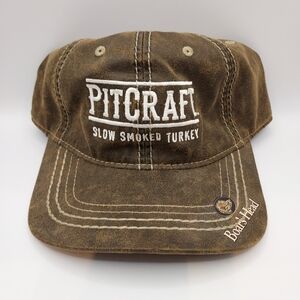 BOARS HEAD Brown Hat Pitcraft Slow Smoked Turkey Cap- Adjustable In Back.